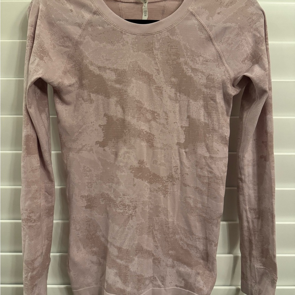 Athleta Light Pink Textured Top